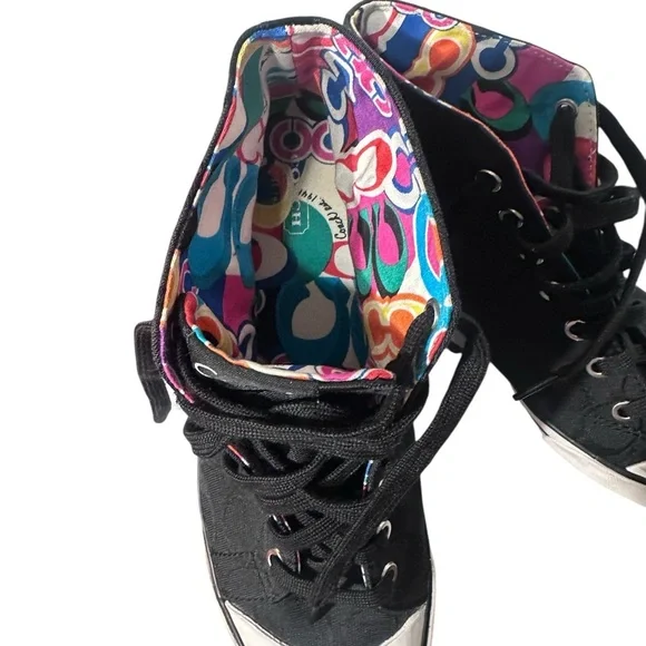 Coach Black and White High-Top Sneakers Sneakers